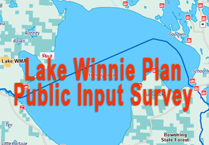image links to Lake Winnibigoshish public survey questions