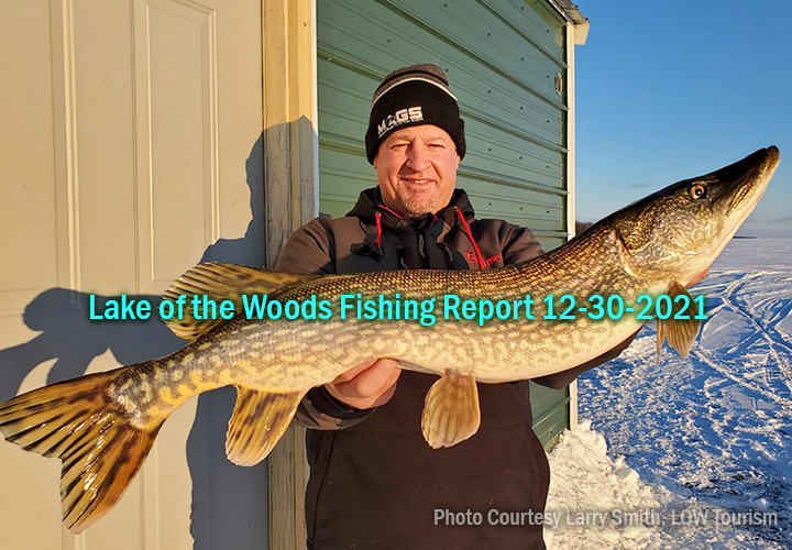 image links to ice fishing report from lake of the woods