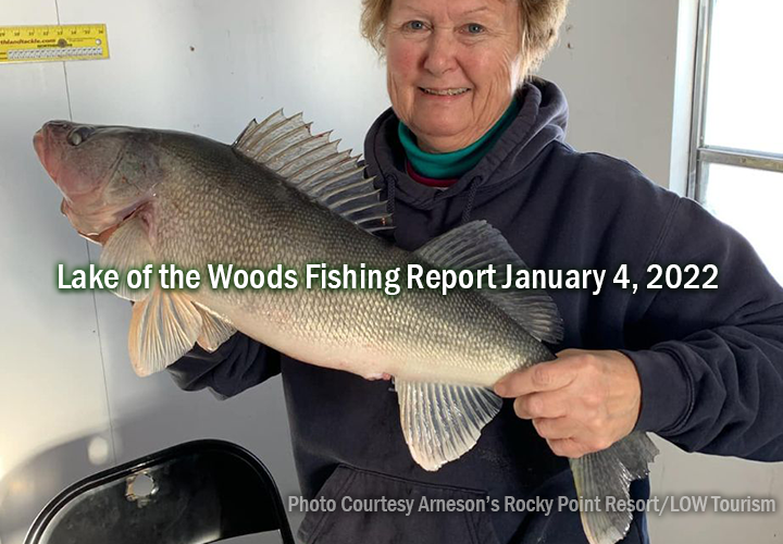 image links to ice fishing report from Lake of the Woods