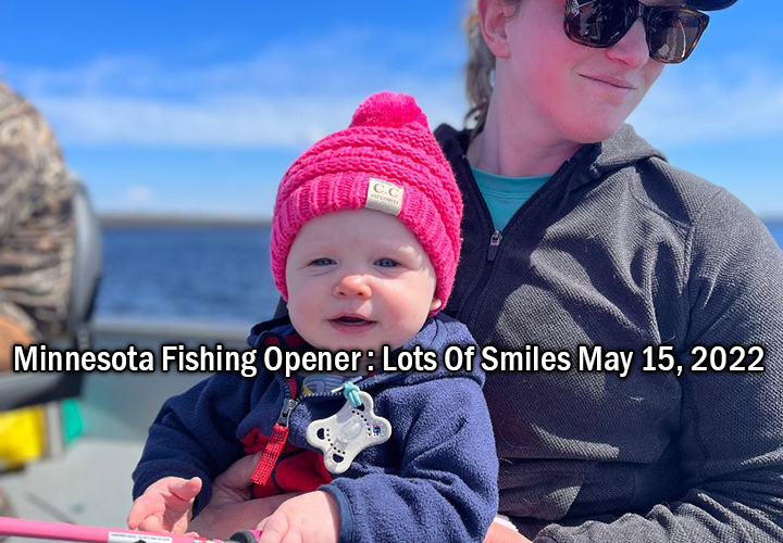 image of Audrey Jones with Mother, Annalee Jones on Minnesota's Fishing Opener 2022