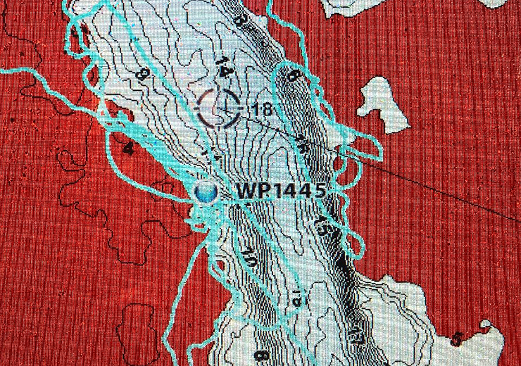 image of lake map showing mixed bag fishing location