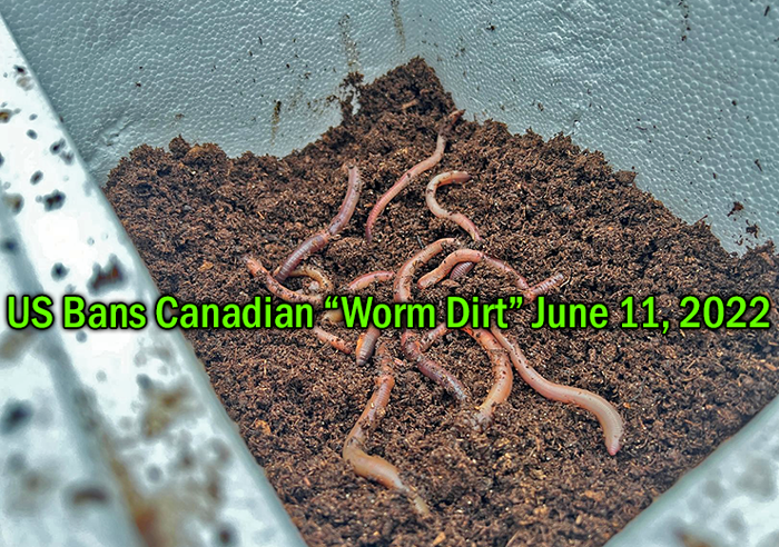 image linkls to article about US Ban on Canadian Worm Dirt