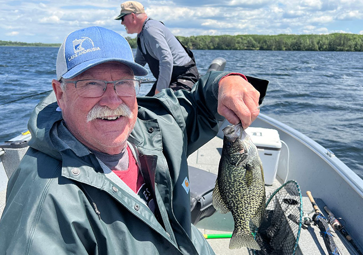 image of mike cooley with nice crappie