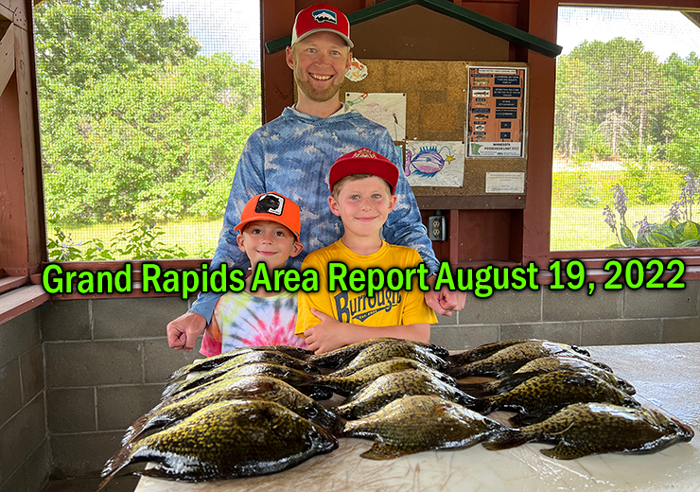 image links to Grand Rapids area fishing report August 19 2022