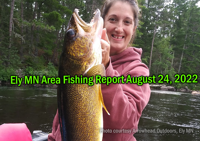 image links to fishing report from the Ely MN region