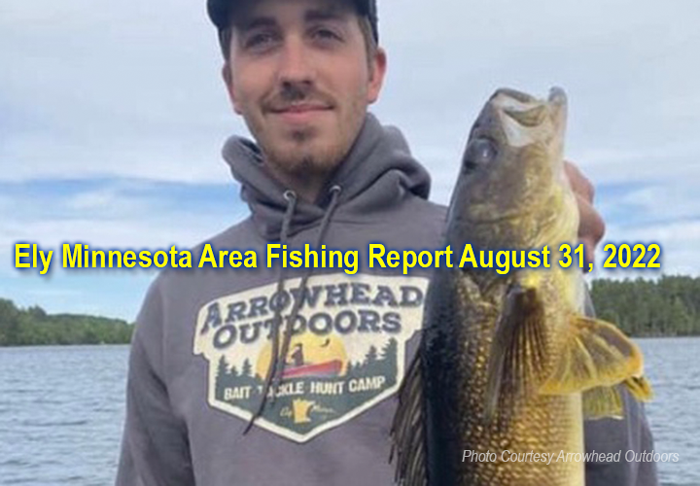 image links to fishing report from the Ely Minnesota Area