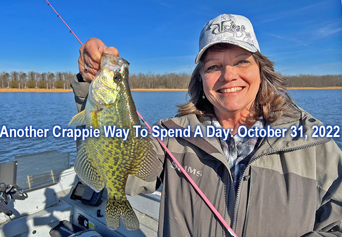 image links to fishing article about the Hippie Chick and her recent crappie fishing trip in north central Minnesota