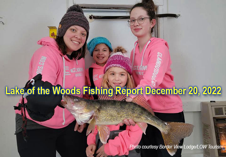 image links to fishing report from Lake of the Woods Tourism and Border View Lodge