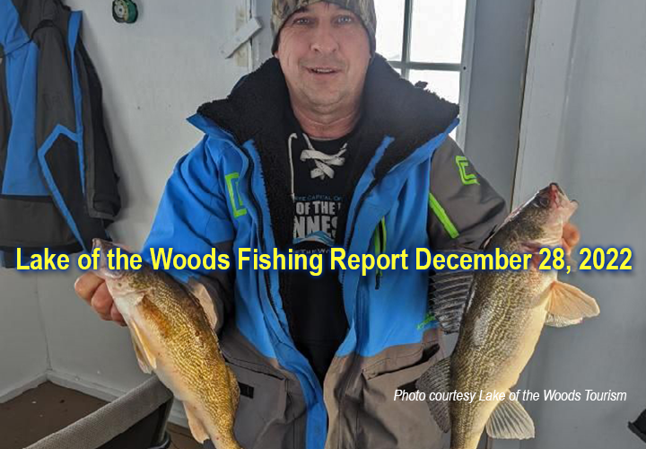 image links to fishing report from Lake of the Woods Tourism
