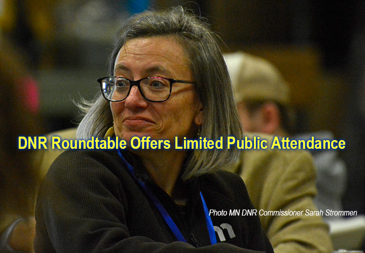 image of DNR Commissioner Sarah Strommen links to articl about MN DNR Roundtable