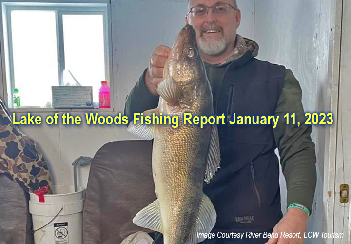 image links to ice fishing report from River Bend Resort