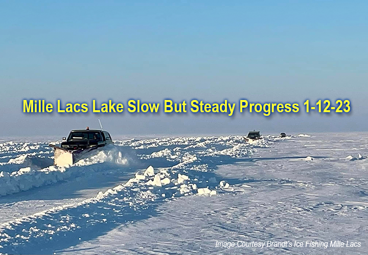 image links to ice fishing update from Lake Mille Lacs