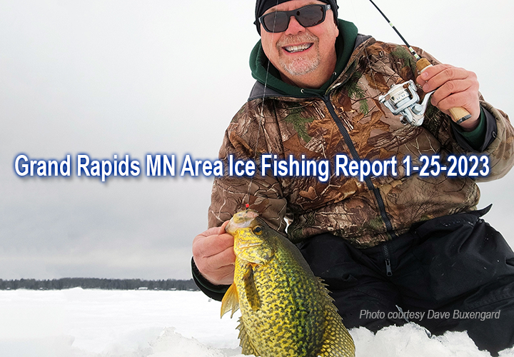 image links to fishing report by Dave Buxengard from the Grand Rapids area