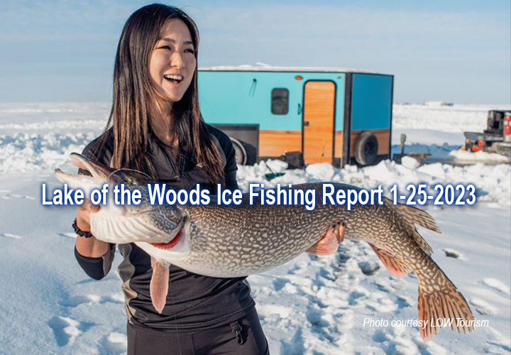 image links to ice fishing report from lake of the woods
