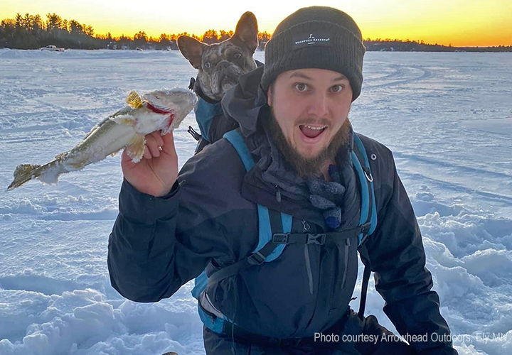 image links to ice fishing report from Ely Minnesota