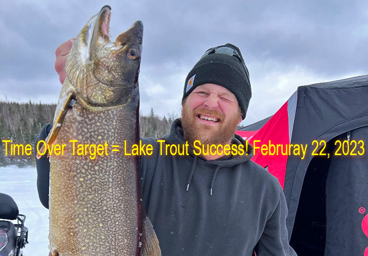 image links to article about ice fishing for lake trout in minnesota inland lakes.