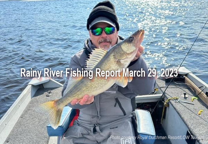 image links to fishing report from Lake of the Woods and Rainy River