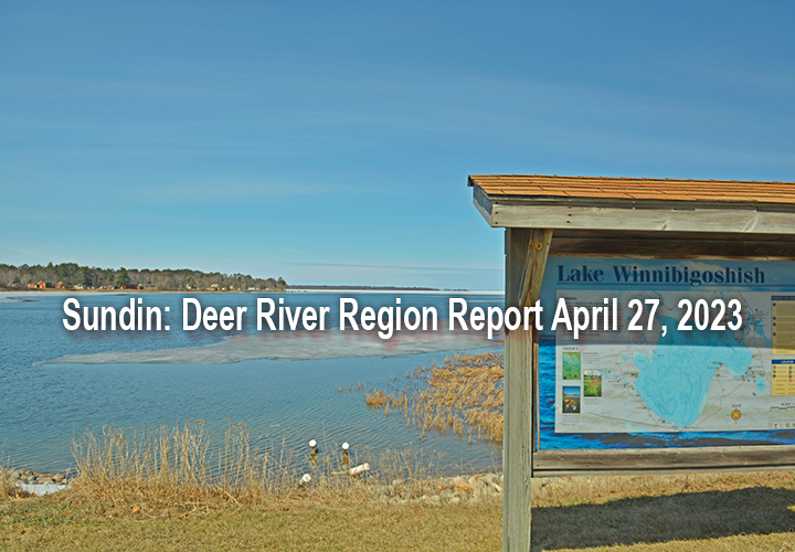 image links to fishing conditions report from the Deer River Region