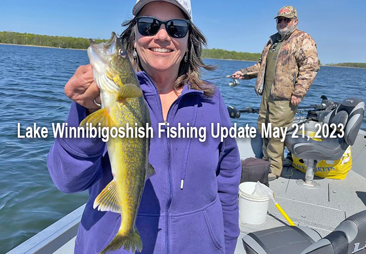 image links to fishing report from Lake Winnibigoshish