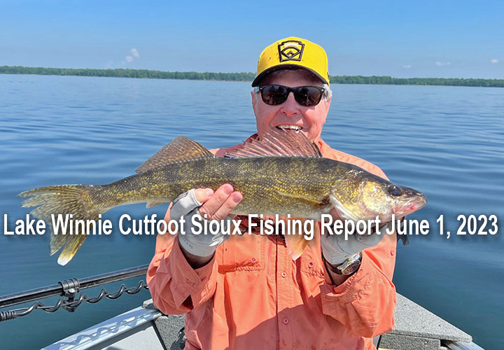 image links to lake winnie walleye fishing report