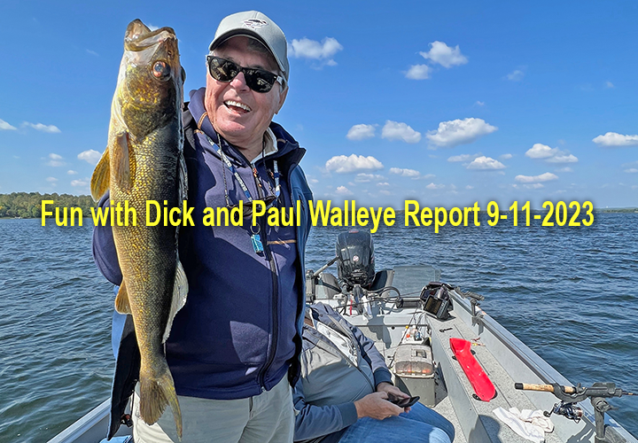 image links to walleye fishing report by Jeff Sundin from the Grand Rapids MN region