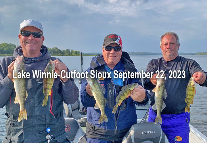 image links to fishing report from Cutfoot Sioux and Lake Winnie