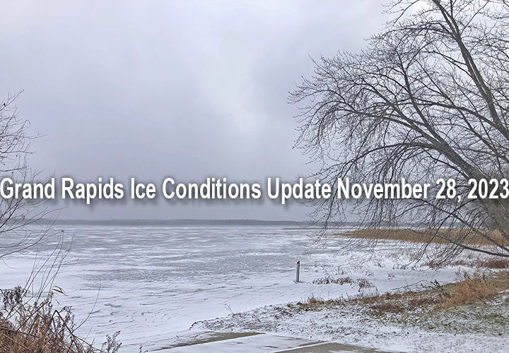 image linkw to report about ice conditions in the north central minnesota region