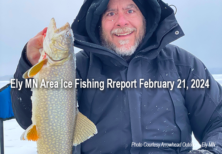 image links to ice fishing report from arrowhead outrdoors