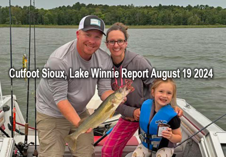 Image links to fishing report from lake Winnie