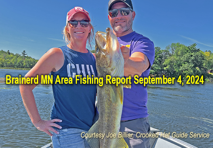 Image links to fishing report from the Brainerd MN area courtesy of Joe Billiar