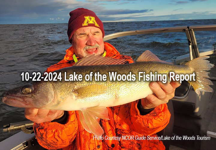 image links to fishing report from Lake of the Woods and the Rainy River