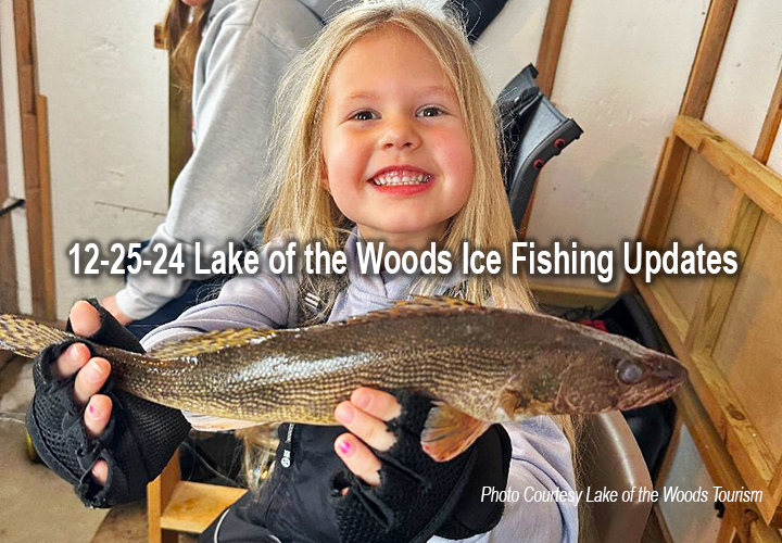 image links to ice fishing report from Lake of the Woods