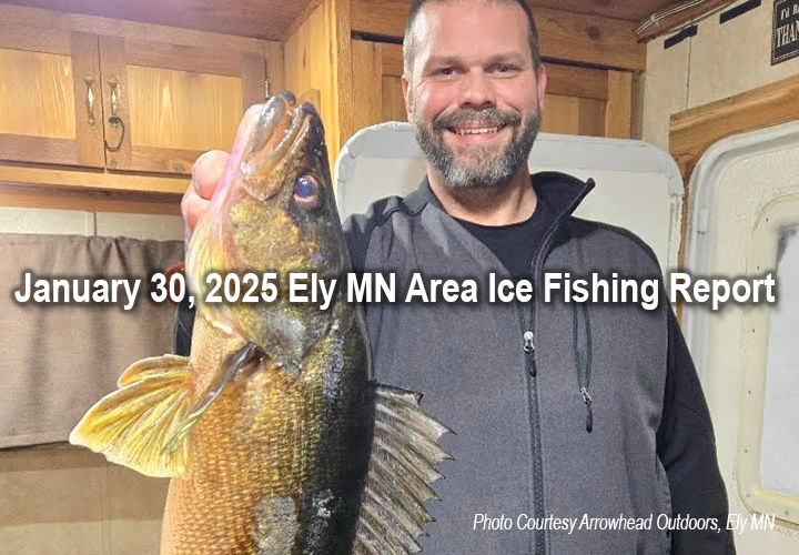 image links to ice fishing report from Ely Minnesota