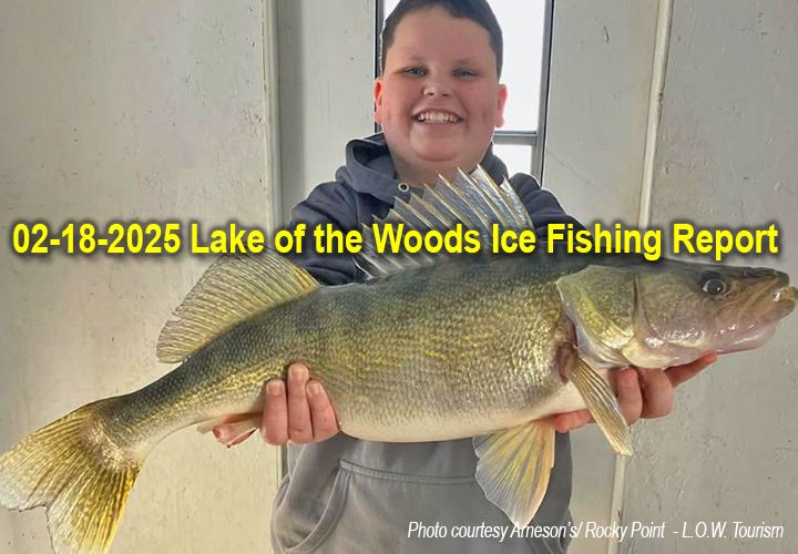 image links to ice fishing report from lake of the woods