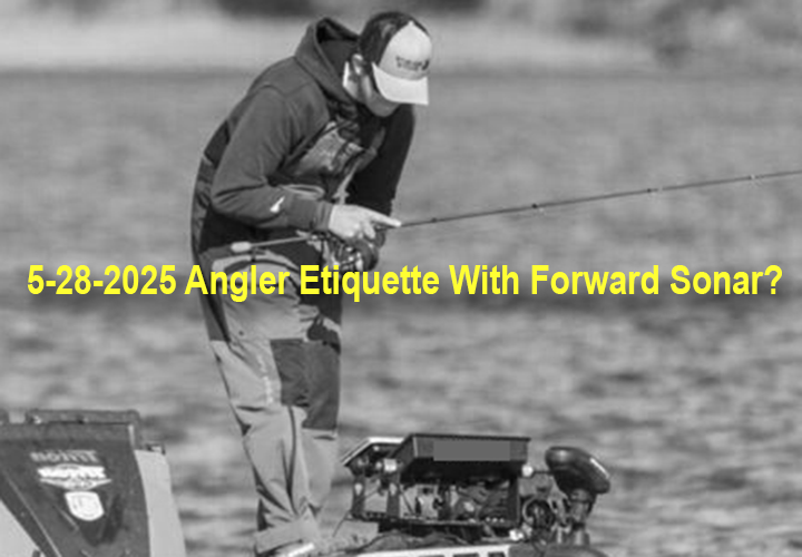 image links to article about angler etiquette when using forward facing sonar