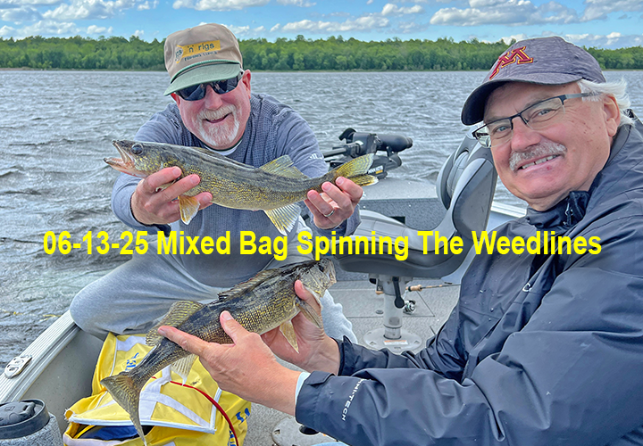 image of Tim Fischbach and Larry Lashley with walleye double