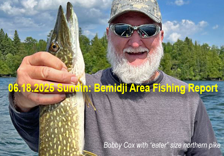 image links to bemidji area fishing report by Jeff Sundin 