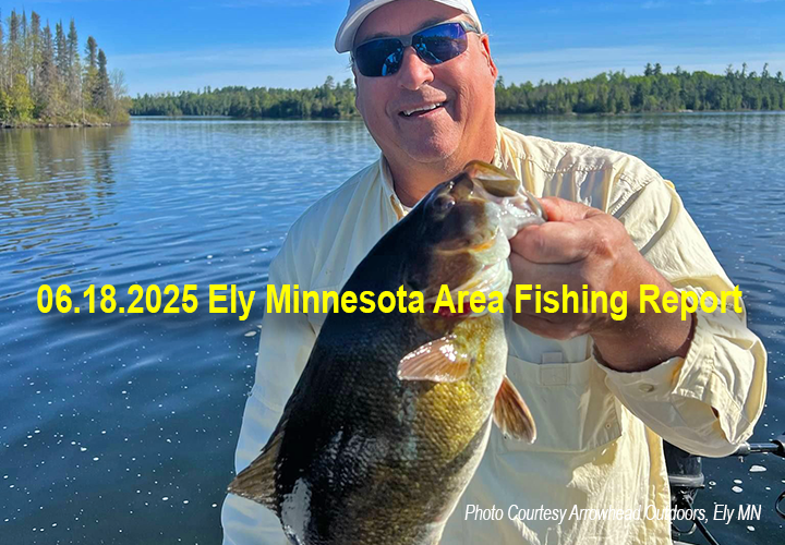 image links to fishing report from the Ely Minnesota region