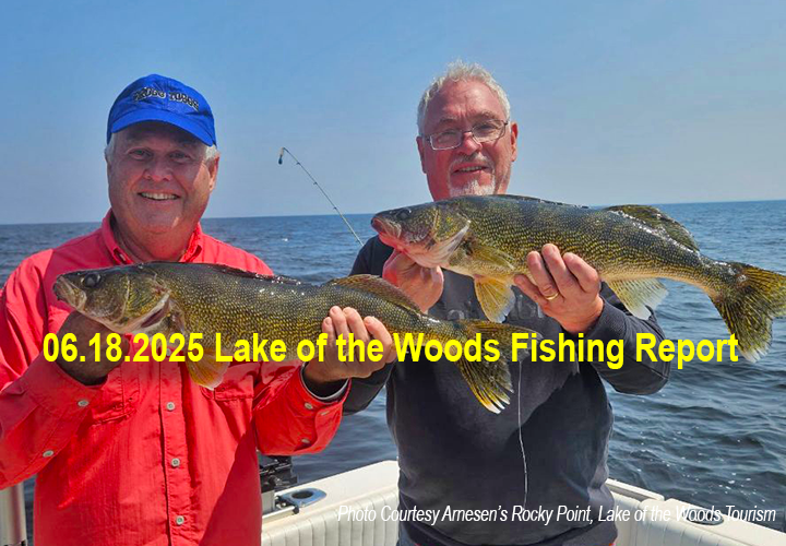 image links to lake of the Woods fishing report