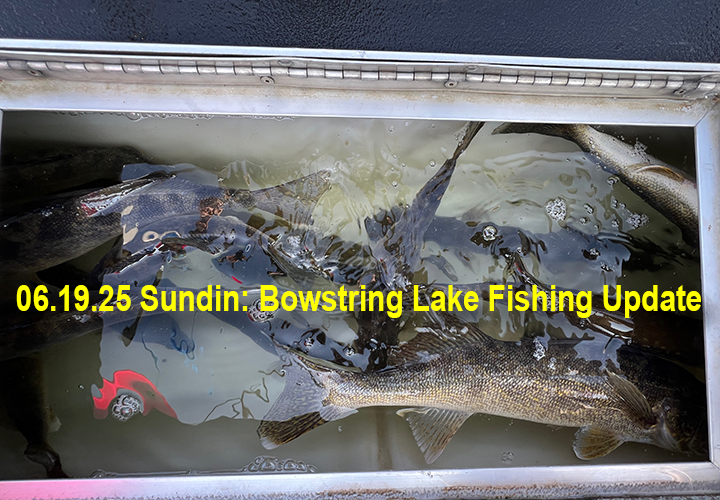 image links to fishing report from Bowstring Lake