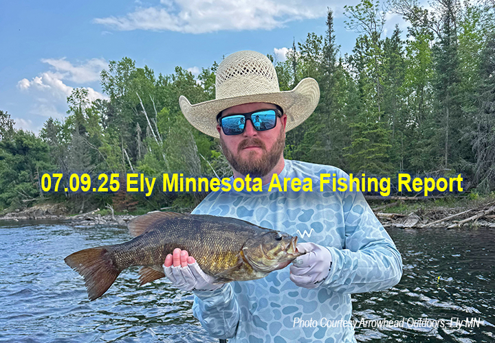 image links to fishing report from the Ely Minnesota area