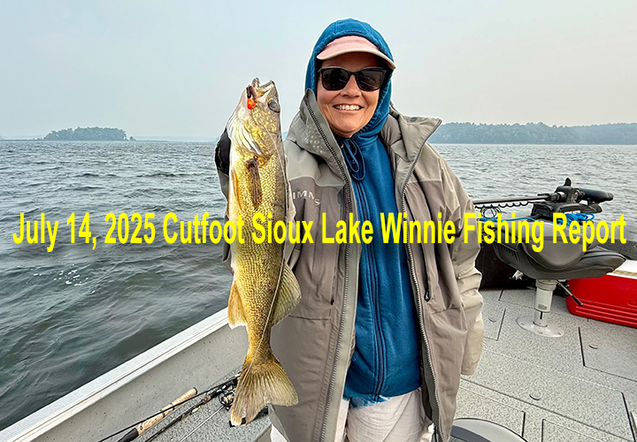 image links to fishing report from Cutfoot Sioux and Winnibigoshish