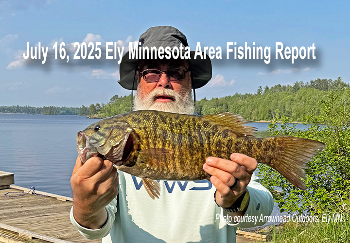 image links to fishing report from the Ely Minnesota Region