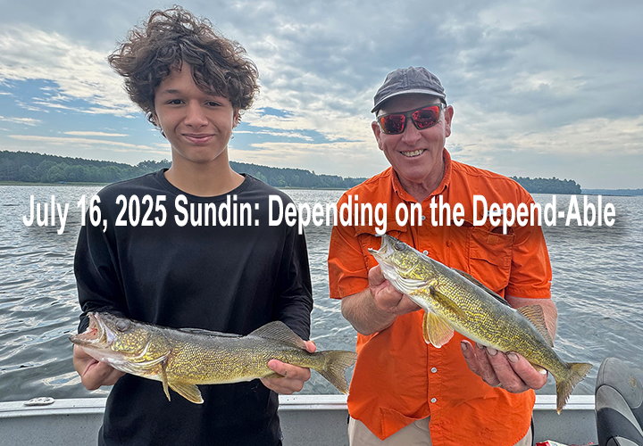 image links to grand rapids area fishing report by Jeff Sundin 