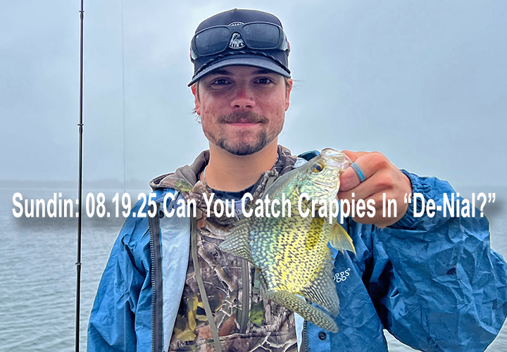 image links to fishing report by Jeff Sundin about fishing for Crappies