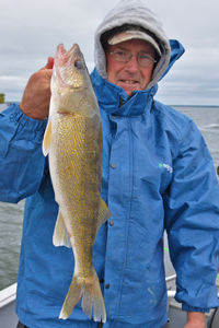 image of Bill with nice leech lake walleye