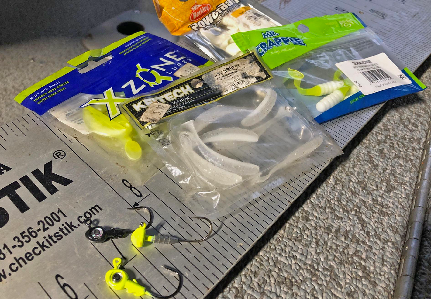 image of Jeff Sundin's preferred crappie fishing swimbait lures