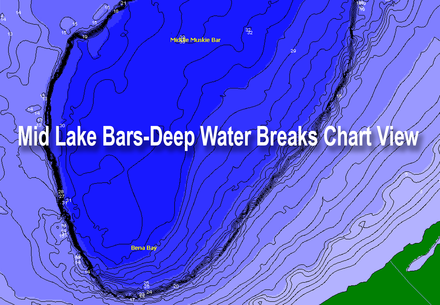 image of the Bena Bar, a mid-lake strucre on Lake Winnibigoshish