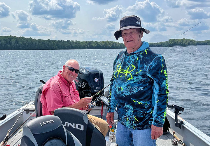 image of Gary Patterson with fishing guide Jeff Sundin