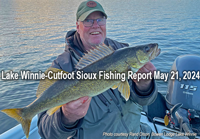 image of Rand Olson links to fishing report from Lake Winnie